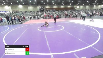 73 lbs Consi Of 8 #2 - Matthew Zubia, San Fernando Tigers vs Jordy Smart, Ravage WC