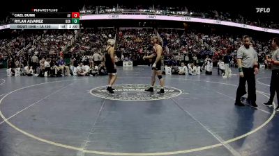 1A 190 lbs Quarterfinal - Rylan Alvarez, Uwharrie Charter Academy vs Cael Dunn, Avery County High School