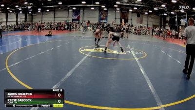 84 lbs Rd# 7- 10:45am Saturday Final Pool - Reese Babcock, POWA vs Jaxon Kraemer, Untouchables