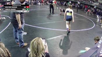 89 lbs Champ. Round 1 - Brayzee Rawles, Gordon/Rushville Jr. Wrestling vs Amelia Ganow, Lincoln Squires Wrestling Club - Girls
