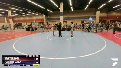 132 lbs Cons. Round 3 - Xzaevier Rosa, Finesse Wrestling Club vs Mateo De La Isla, Jflo Trained