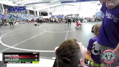 68 lbs Round 1 (4 Team) - Haiden Moore, East Kansas Eagles Red vs Aidan Slagter, Untouchables Purple