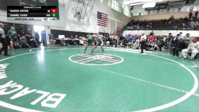 215 lbs 1st Place Match - Kaden Cryer, Moreno Valley vs Daniel Caso, Damien