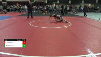 116 lbs Champ. Round 2 - Hunter Arriaga, Flathead Valley Wrestling Club vs Lane Spencer, Malta