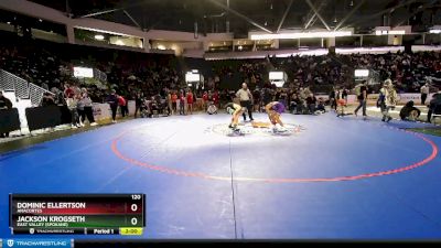 120 lbs Champ. Round 2 - Dominic Ellertson, Anacortes vs Jackson Krogseth, East Valley (Spokane)