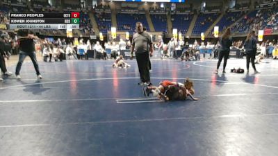 44 lbs Quarterfinal - Franco Peoples, Octorara vs Kowen Johnston, Kiski Area