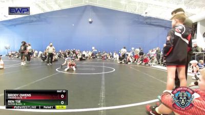 60 lbs Semis (4 Team) - Brody Owens, Firebird Elite vs Ren Tse, Slyfox Black