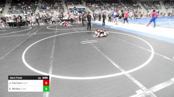 62 lbs Semifinal - Jaycie Harmon, Duncan Demon Wrestling vs Kinslee McVey, Springdale Youth Wrestling