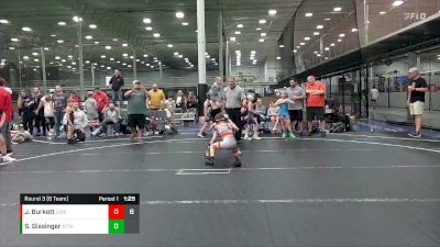 56 lbs Round 3 (8 Team) - Jacobi Burkett, U2 Upstate Uprising Blue vs Shane Gissinger, Attack Mat Club