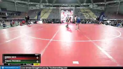 136 lbs Cons. Semi - Tobias Pacheco, MI vs Soren Nico, WI