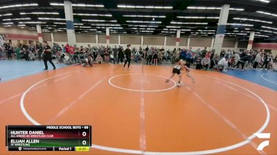 88 lbs Quarterfinal - Elijah Allen, 3F Wrestling vs Hunter Daniel, All American Wrestling Club