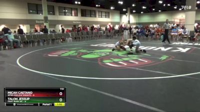 113 lbs Round 3 (6 Team) - Micah Caetano, NFWA Oakleaf Knights vs Talon Jessup, Fight Barn WC