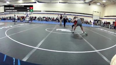 141 lbs Cons. Round 2 - Zander Ward, Wilmington College vs Chris Rider, Ohio Wesleyan University