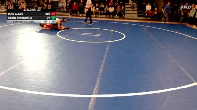 157 lbs Champ. Round 2 - Dario Petrucelli, Air Force Prep vs Jake Glade, Western Wyoming College