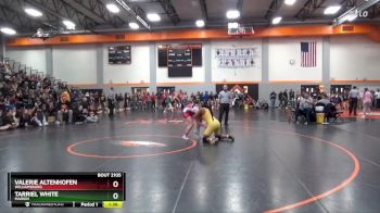 140 lbs Champ. Round 1 - Valerie Altenhofen, Williamsburg vs Tarriel White, Marion