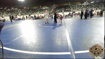 73 lbs Consi Of 8 #2 - Aspyn Marple, Tuttle Wrestling vs Graycie Card, Tulsa Blue T Panthers