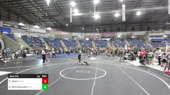 62 lbs Quarterfinal - Greysen Seim, Douglas WC vs Spencer Bernshausen, 2tg