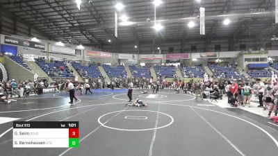 62 lbs Quarterfinal - Greysen Seim, Douglas WC vs Spencer Bernshausen, 2tg