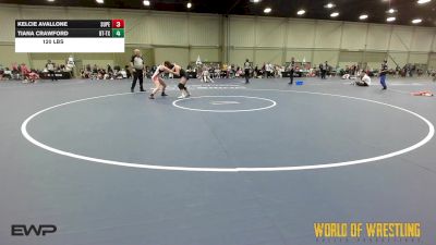 130 lbs Rr Rnd 3 - Anniston Moseley, Super Girls 7-12 vs Iris Cisneros, Mojo 7-12