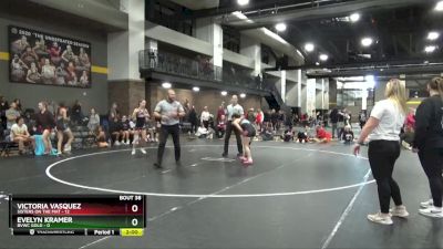 112 lbs Round 5 (16 Team) - Victoria Vasquez, Sisters On The Mat vs Evelyn Kramer, BVWC Gold