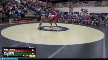 285 lbs Placement Matches (8 Team) - Ethan Epps, Commerce Hs vs Cole Spence, Mt. Pisgah Christian School