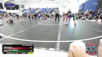 92 lbs Placement (4 Team) - Tim Rallo, Untouchables Purple vs Braxton Barnes, SEK Elite