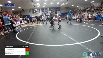 58 lbs Semifinal - Jayce Clark, Team Nomad vs Beckett Mills, Keystone Wrestling Club