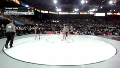 3A 150 lbs 3rd Place Match - Tucker Henne, Nampa Christian vs Jayce Haynes, Kellogg