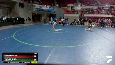 150 lbs Placement (4 Team) - Tucker Smith, Lubbock vs Liam Pennock, Leander