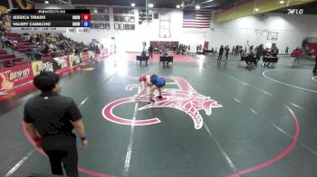 139-149 lbs Round 1 - Jessica Tirado, Downey High School Wrestling vs Valery Camacho, Downey High School Wrestling