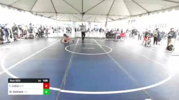 106 lbs Quarterfinal - Thomas Zubia, Peterson Grapplers vs Wyatt Walbeck, The Club