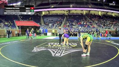 Girls-135 lbs Champ. Round 1 - Adeline Tuccini, Allen Park H.s. Girls vs Kaley Murphy, Fowlerville Hs Girls