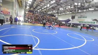 150 Boys Cons. Round 2 - Tanner Doyle, La Costa Canyon vs Cyrus Moliere, Madison