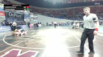 2A/1A Boys 157 Cons. Semi - Ethan Green, Illinois Valley Boys vs Justice Faville, Santiam Boys