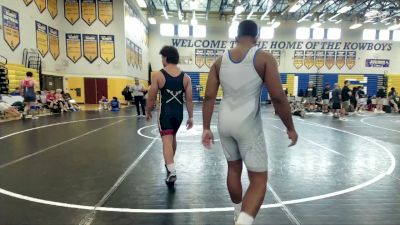 215 lbs Round 6 (8 Team) - Will Rivera, Wellington Black vs Jeremiah Chavis, Braves WC