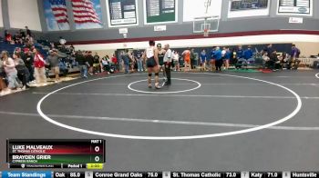 190 lbs Round 5 - Luke Malveaux, St. Thomas Catholic vs Brayden Grier, Cypress Ranch