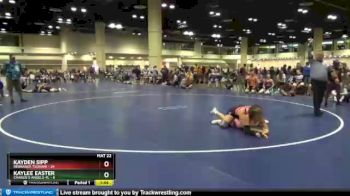 132 lbs Round 8 (10 Team) - Kaylee Easter, Charlie`s Angels-FL vs Kayden Sipp, Nebraska Tsunami