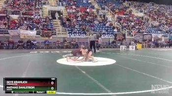 106 lbs Cons. Round 1 - Skye Kramlich, Carrington vs Mathias Dahlstrom, Oakes