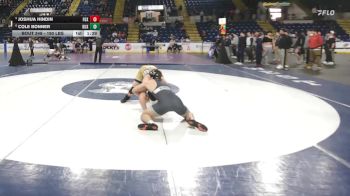 190 lbs Consolation - Joshua Hindin, Foxborough vs Cole Bonner, Duxbury