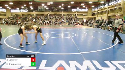 113 lbs Consi Of 4 - Jack Lorper, Don Bosco Prep vs Evan Krakower, River Dell