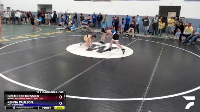 100 lbs Rr1 - Gretchen Tressler, Bethel Freestyle Wrestling Club vs Kenna Paulson, Mat-Su Matmen