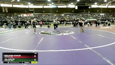 132 lbs Quarterfinal - Ian Avalos, Mountain View vs Benjamin Kohler, Wasatch Utah