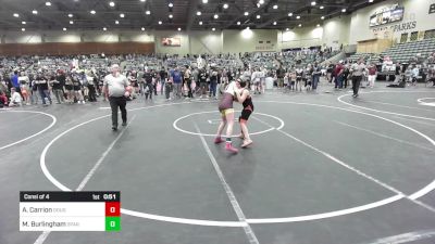 Consi Of 4 - Addison Carrion, Douglas County Grapplers vs Magdalena Burlingham, Sparks Wrestling