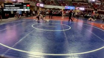 145 lbs Cons. Semi - Tessa Farnsworth, Moorcroft Mat Masters vs Bailey Blake, Dillon Wrestling Club