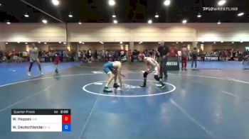 130 lbs Quarterfinal - Wyatt Hoppes, Indiana vs Will Deutschlander, 3F Wrestling