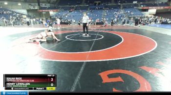 132 lbs 1st Place Match - Isaiah Rios, Toppenish USA Wrestling Club vs Henry Lewallen, Camas Wrestling Club