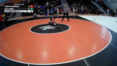 65 lbs Cons. Round 2 - Wyatt Fitzgerald, Fort Hill vs Dax Huber, Cambria Heights