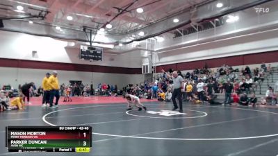 42-46 lbs Quarterfinal - Parker Duncan, Avon WC vs Mason Morton, Perry Meridian WC