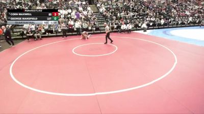 6A 165 lbs Quarterfinal - Coen Maxwell, Mountain Ridge vs George Mansfield, Layton