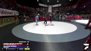 108 lbs Champ. Round 2 - Jaxson Meyer-zlokovich, Del Norte Wrestling Inc. vs Branson McMilin, California